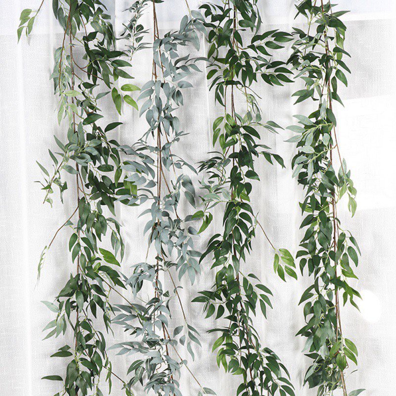 Artificial//Fake Ivy Silk Hanging Vine Green Plant Leaf Rattan Walls Mount Decor
